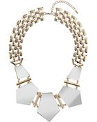 Topshop Mirror Shape Collar - Lyst