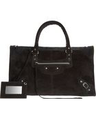 Balenciaga Baby Daim Classic Work - Lyst