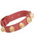 Balenciaga Arena Giant Gold All Stud Bracelet - Lyst