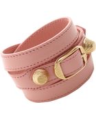 Balenciaga Arena Giant Gold Double Tour Bracelet - Lyst