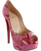 Christian Louboutin Lady Peep - Lyst