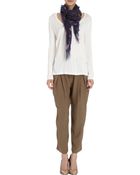 David Szeto Multicolored Dash Print Scarf - Lyst