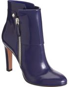 Gianvito Rossi Patent Cuffed Ankle Boot - Lyst