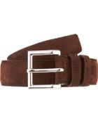 John Lobb Suede Belt - Lyst