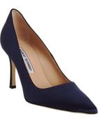 Manolo Blahnik Satin Bb Pumps - Lyst