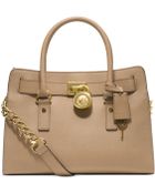 Michael Kors Hamilton Saffiano Leather Ew Satchel - Lyst