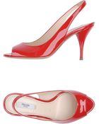 Prada Highheeled Sandals - Lyst