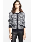 A.P.C. Space Dye Extra Fine Merino Wool Cardigan - Lyst