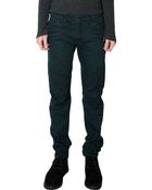 Balmain Ribbed Detail Slim Biker Jeans - Lyst