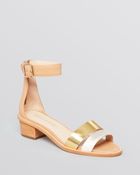 Loeffler Randall Sandals Henry Mid Heel - Lyst