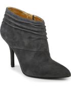 Nine West Junette Suede Slouched Ankle Boots - Lyst