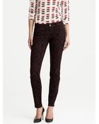 Banana Republic Brocade Skinny Ankle Jean - Lyst