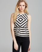 Dolce Vita Top Lysia Silk Stripe - Lyst