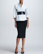 Donna Karan New York High Waist Form Fitting Midi Skirt - Lyst