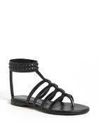 Fendi Diana Leather Sandal - Lyst