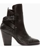 Rag & Bone Black Wraparound_strap Kinsey Boots - Lyst