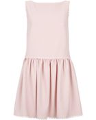 RED Valentino Scalloped Drop Waist Dress - Lyst