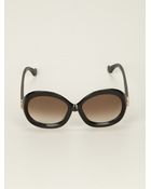 Balenciaga Oversize Round Frame Sunglasses - Lyst