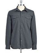 Calvin Klein Twill Sports Shirt - Lyst