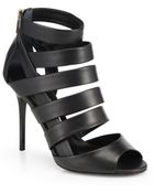 Jimmy Choo Dame Leather Strappy Sandals - Lyst