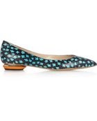 Nicholas Kirkwood Printed Elaphe Flats - Lyst