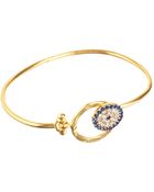 Asos Evil Eye Charm Bangle - Lyst
