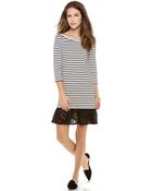 Sea Lace Ruffle Combo Dress - Lyst