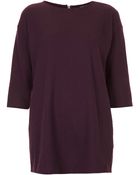 Topshop Honeycomb Sweat Tunic - Lyst