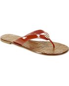 Tory Burch Thora 2 Patent Thong Sandal - Lyst
