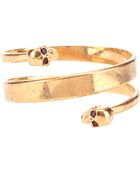 Alexander McQueen Twin Skull Bracelet - Lyst