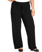 Calvin Klein Plus Size Knit Drawstring Lounge Pants - Lyst