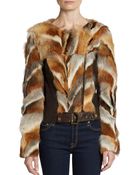 Kelly Wearstler Winstron Fox Fur Jacket - Lyst