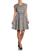 Rachel Zoe Iryna Snow Leopard Fitandflare Dress - Lyst