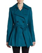 Via Spiga Scarpa Double Breasted Belted Coat - Lyst