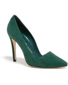 Alice + Olivia Dina Suede Pump - Lyst