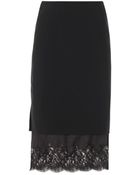 Altuzarra Lace Hem Pencil Skirt - Lyst