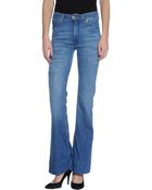 By Malene Birger Denim Trousers - Lyst