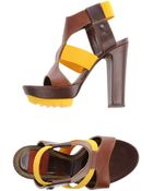 Goffredo Fantini Platform Sandals - Lyst