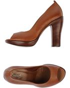 Rocco P Courts With Open Toe - Lyst