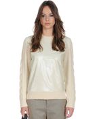 Stefanel Sequin Sweater - Lyst
