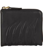 Alexander McQueen Rib-Cage-Embossed Zip Pouch - Lyst