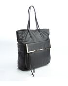 Kelsi Dagger Black Leather 'Arielle' Snap Closure Tote - Lyst