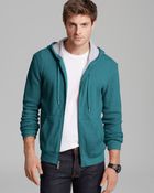 Michael Kors Zip Waffle Hooded Sweater - Lyst