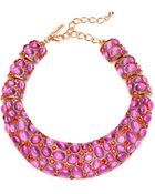 Oscar de la Renta Cabochon Collar Necklace - Lyst