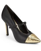 Pour La Victoire Carmendy Metallic Pumps - Lyst