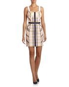 Rebecca Minkoff Clara Tweed Bustier Sheath Dress Pink - Lyst