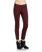 Sachin & Babi Lorena Leather-Paneled Moto Pants - Lyst