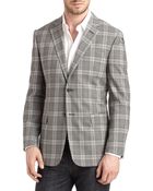 Valentino Slim-Fit Wool Gingham Blazer - Lyst