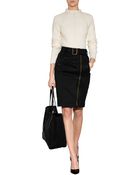 Burberry Brit Stretch Cotton Pencil Skirt - Lyst