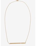 Jennifer Zeuner Vertical Bar Necklace with Diamond - Lyst